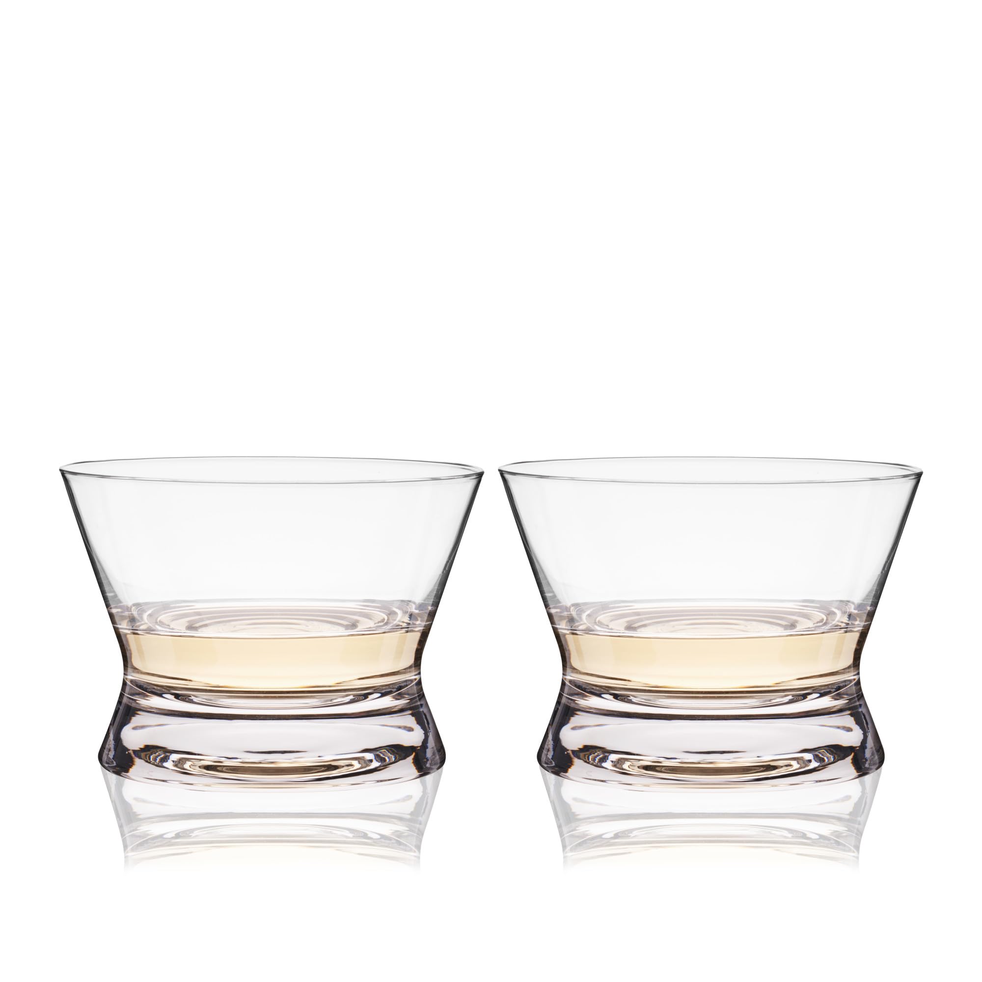 Viski side profile showing wide bowl shape, enhances surface area for aromas