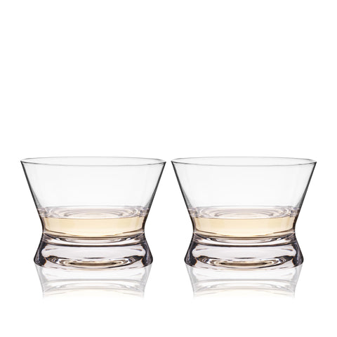 Viski side profile showing wide bowl shape, enhances surface area for aromas