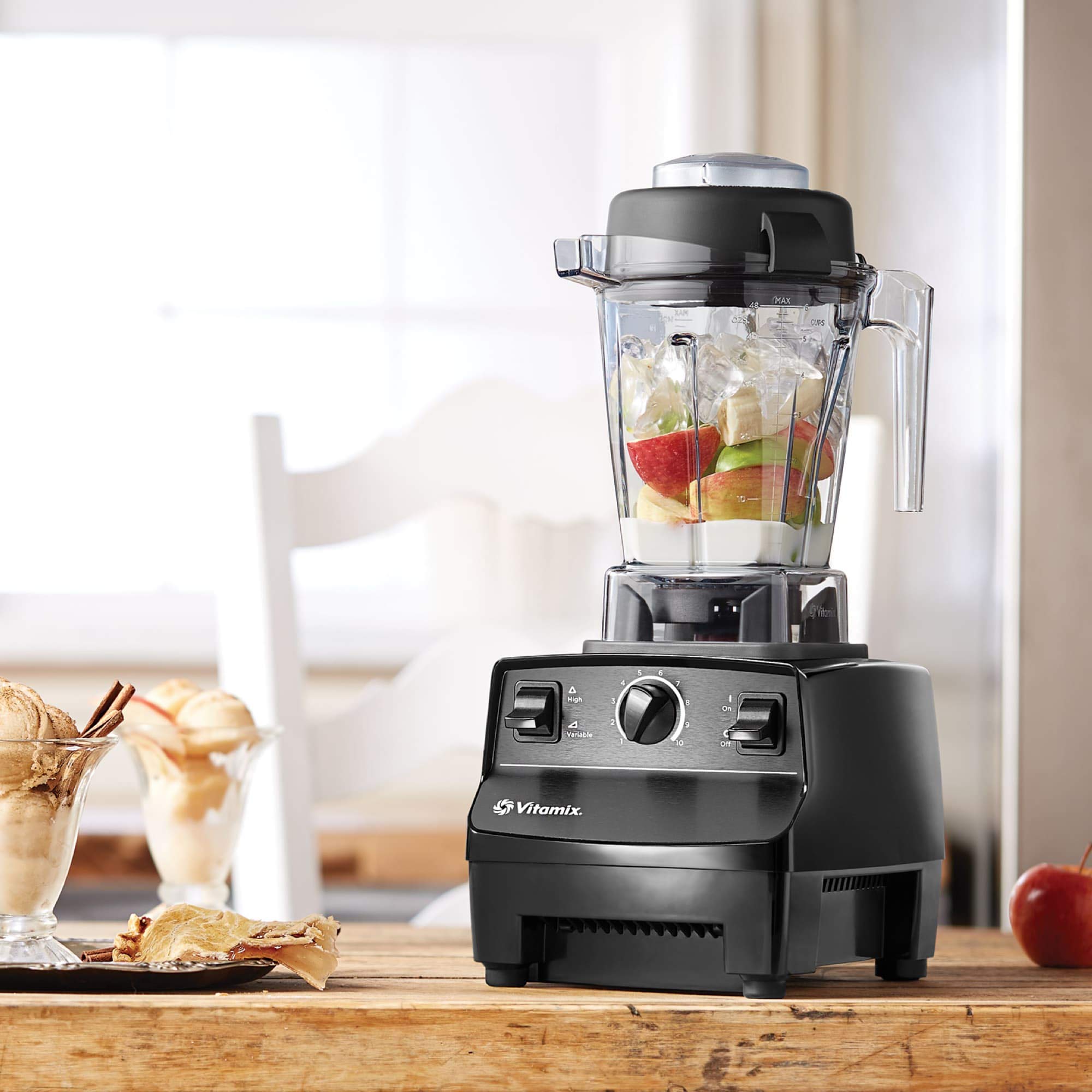 Vitamix vented lid photo highlighting steam release for hot blending
