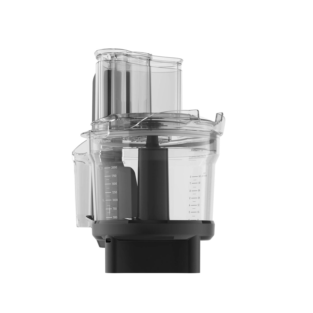 Vitamix food processor front view showing full kit and capacity benefit