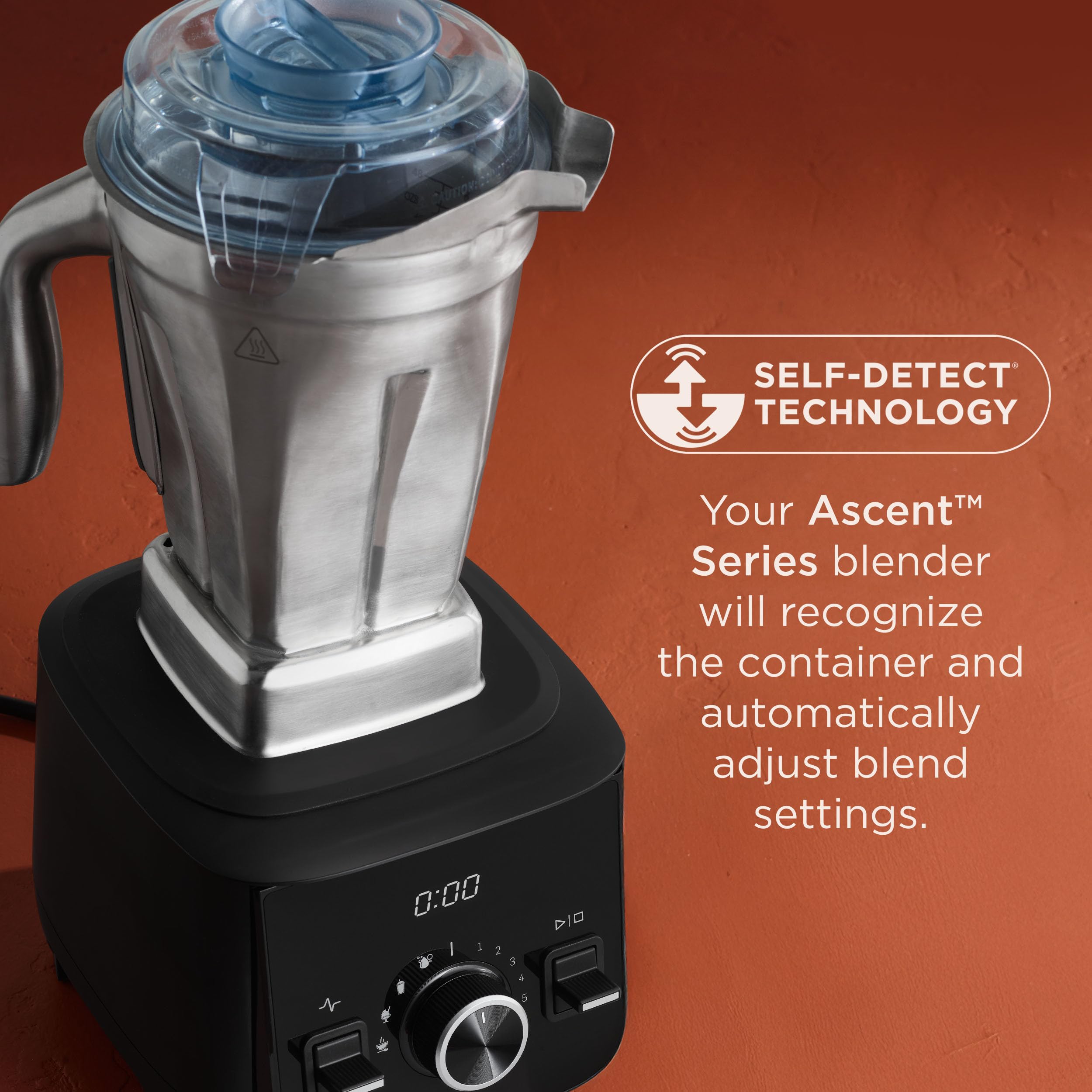 Vitamix pouring action into bowl with no-drip spout for mess-free serving
