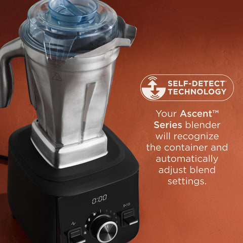 Vitamix pouring action into bowl with no-drip spout for mess-free serving