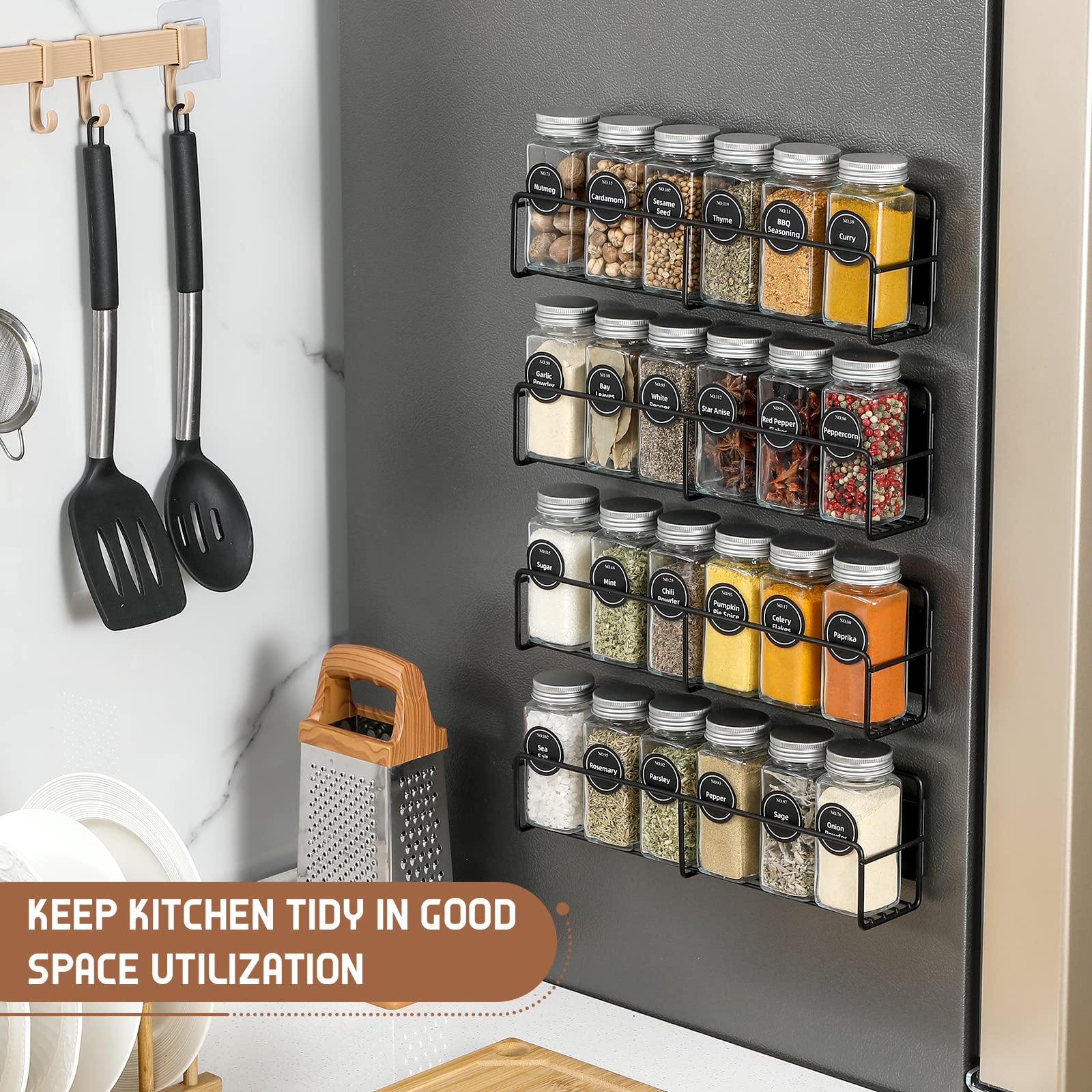 VITEVER magnetic base and metal rack detail, strong hold and rust-resistant finish