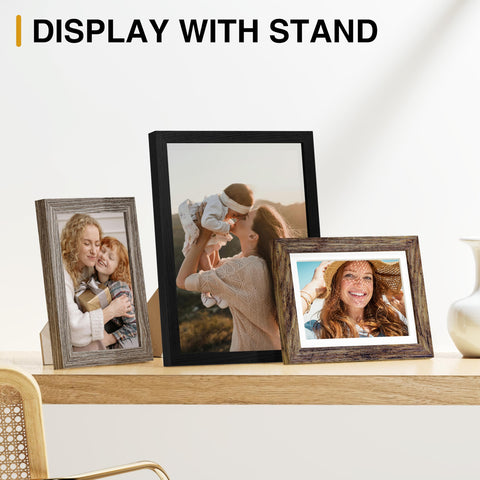 Vittanly paired 5x7 and 4x6 frames arranged for layered display