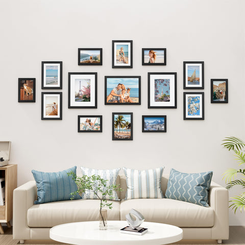 Vittanly collage wall arrangement highlighting cohesive multi-size display