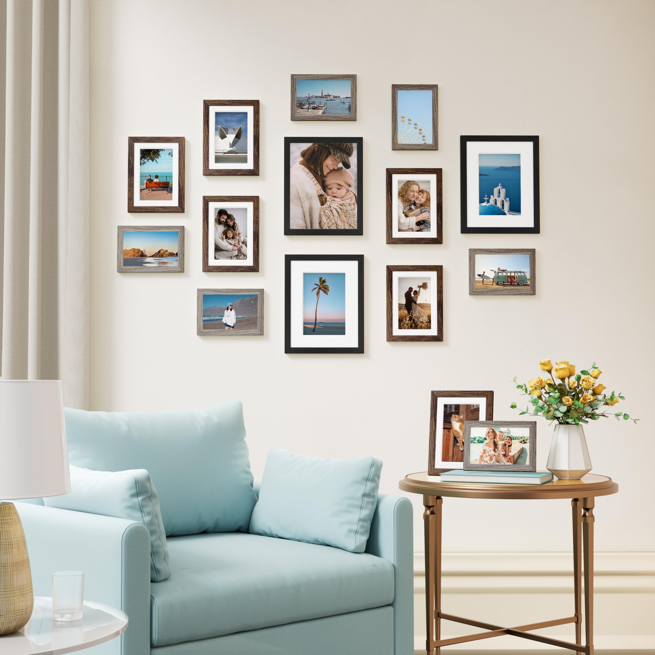 Vittanly frame back displaying hanging hooks and tabletop stand