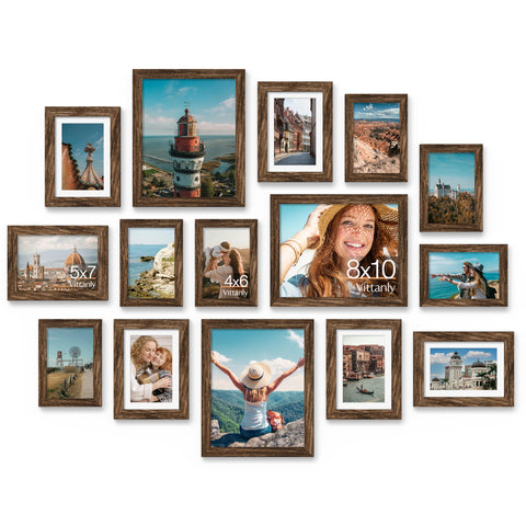 Vittanly set packaging showing all 15 frames and sizes for easy display