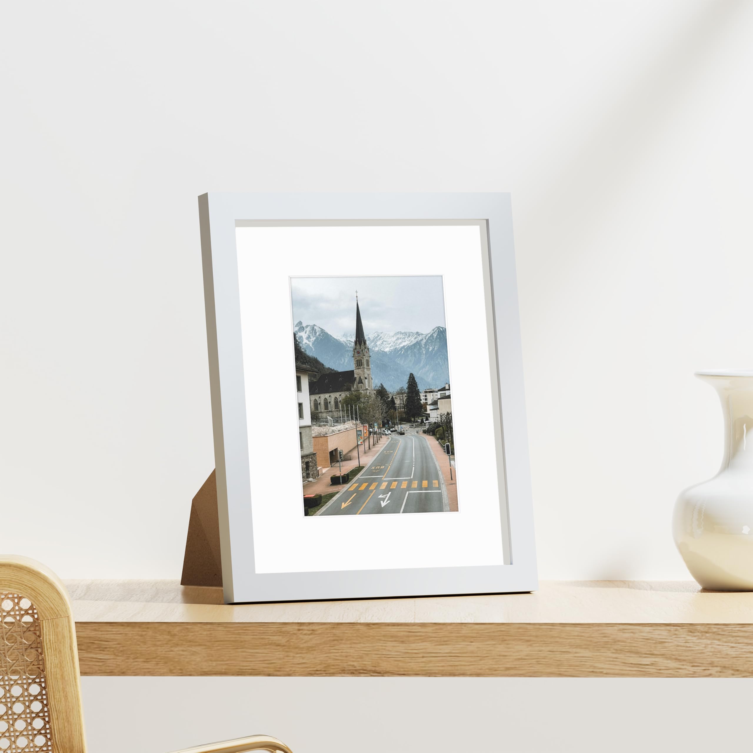 Vittanly nine-frame gallery wall styled to create cohesive photo displays