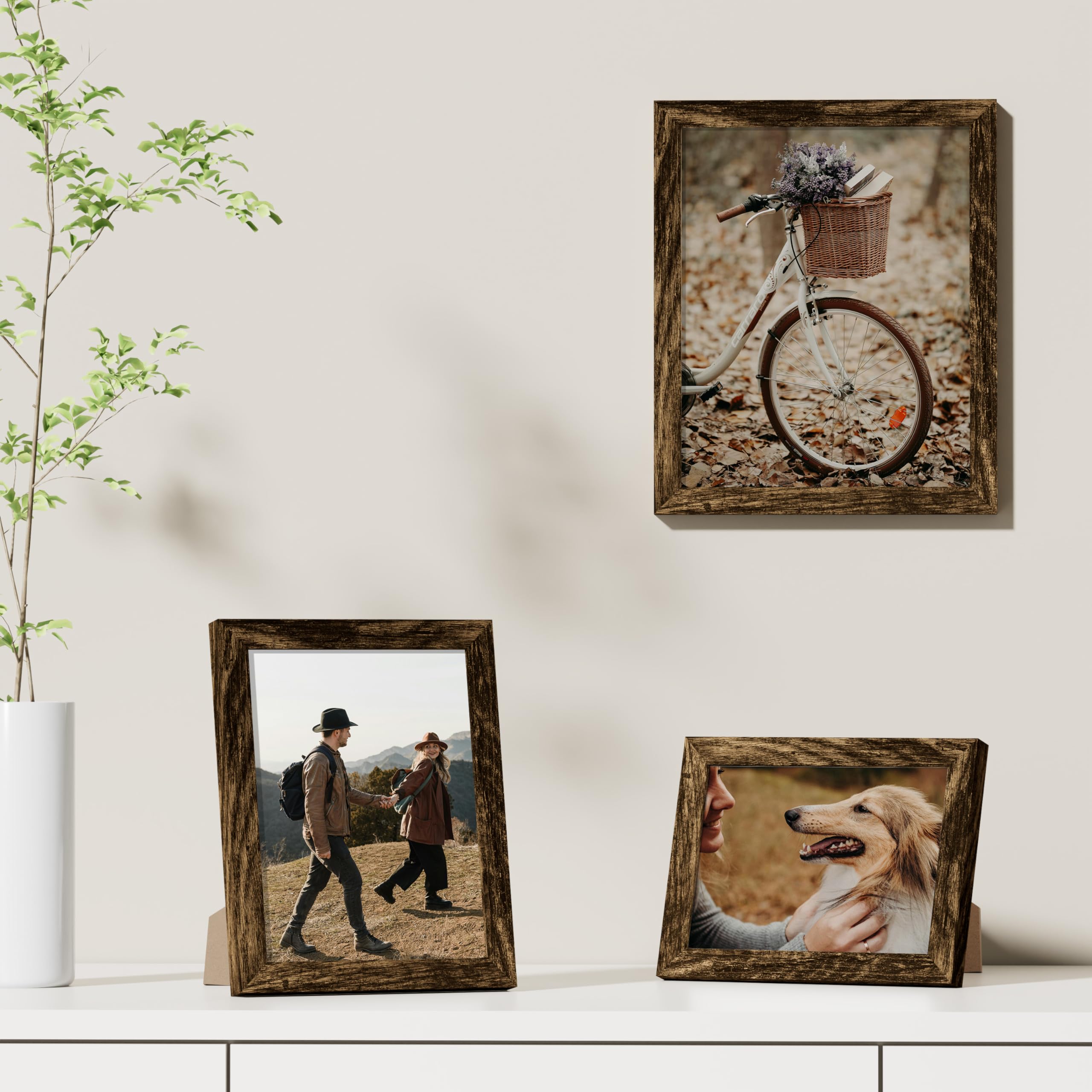 Vittanly white mat framing a 5x7 photo for polished, gallery look