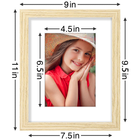 Vittanly mat and opening detail showing 5x7 mat option for neat centered photos