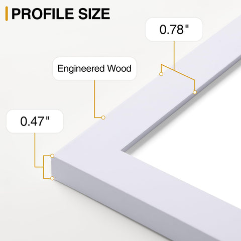 Vittanly MDF frame finish detail showing scratch-resistant quality and smooth edges