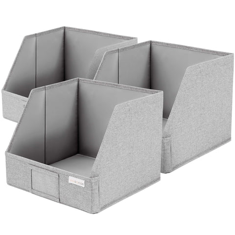 VIVIDECOR three-bin grouping staged on shelf showing coordinated storage