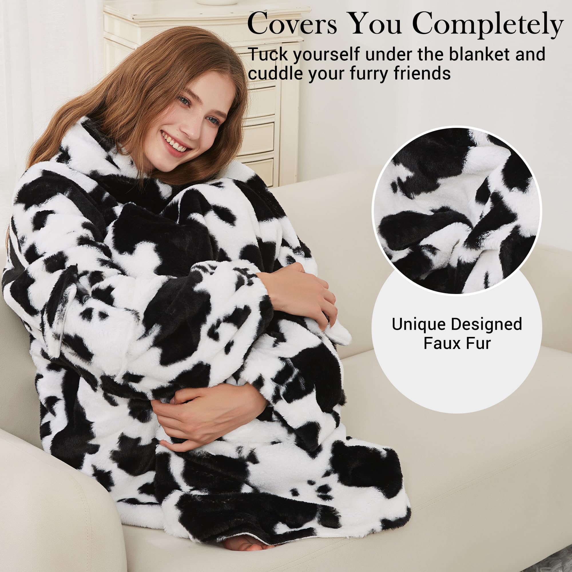 Viviland close-up faux fur texture highlighting plush feel and warm comfort