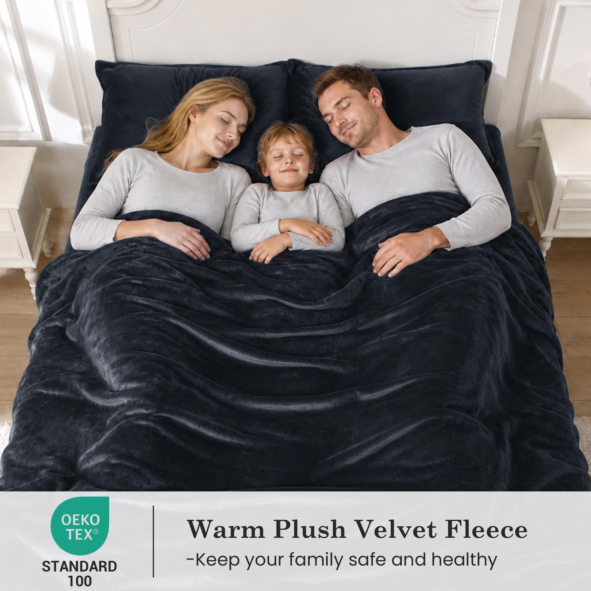 Viviland fabric macro showing plush microfleece texture for soft warmth