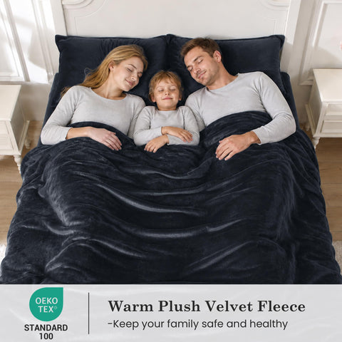 Viviland fabric macro showing plush microfleece texture for soft warmth