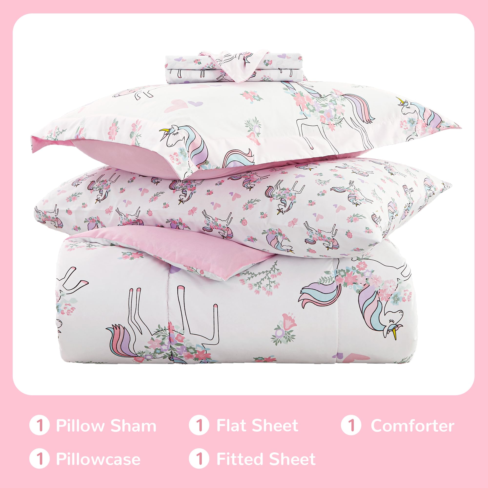 Viviland flat and fitted sheets laid out to show full twin sizes and tidy fit