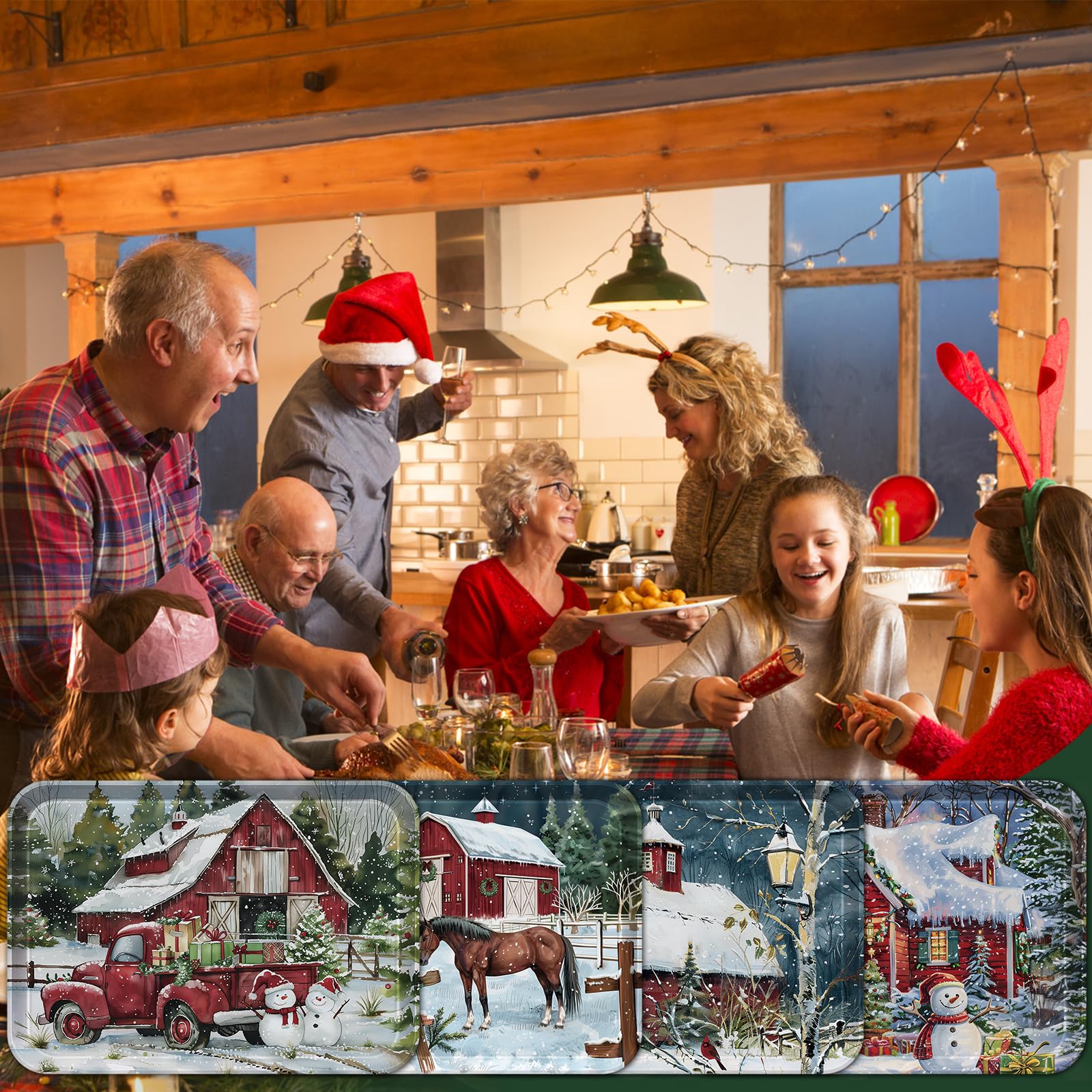VIYNRAN tray with truck design holding candies to illustrate practical holiday use