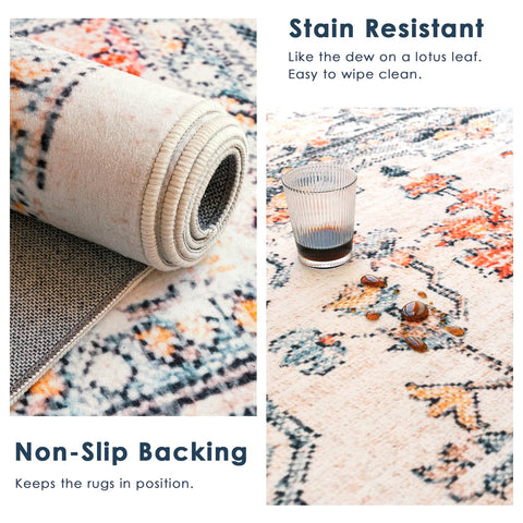 VK VK·LIVING non-slip TPE backing visible, provides secure grip on hard floors