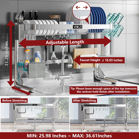 VNKZI close-up of top tier plate rack highlighting stable vertical plate storage
