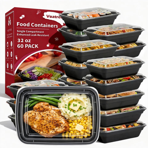 Voatree front packaging showing 60-pack containers and lids, practical bulk storage