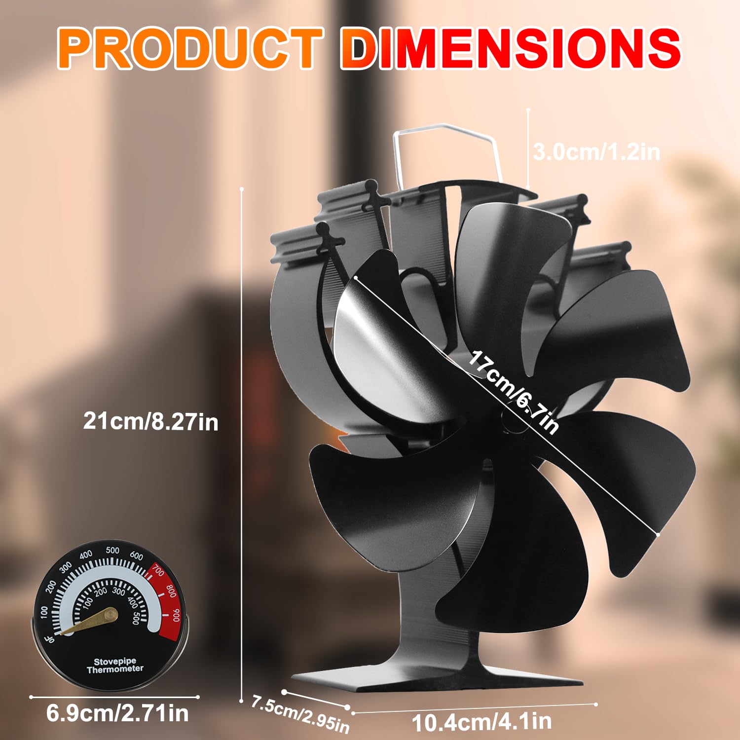 VODA fan running quietly in bedroom setting offering silent warmth distribution