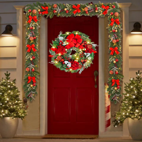 Vofuly red velvet ribbon detail showing texture and elegant holiday styling