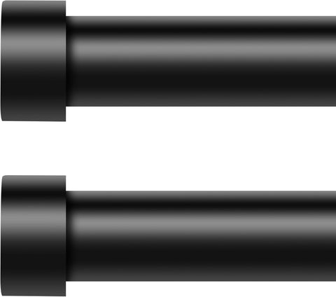 VOIIY full curtain rod set front view showing modern finish and clean silhouette for stylish rooms