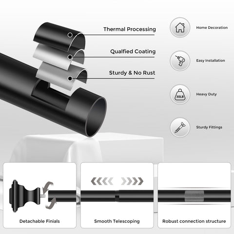 VOIIY rod beside measuring tape for accurate sizing and fit guidance