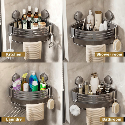 VOLPONE removable hooks and towel bar displayed for versatile hanging options