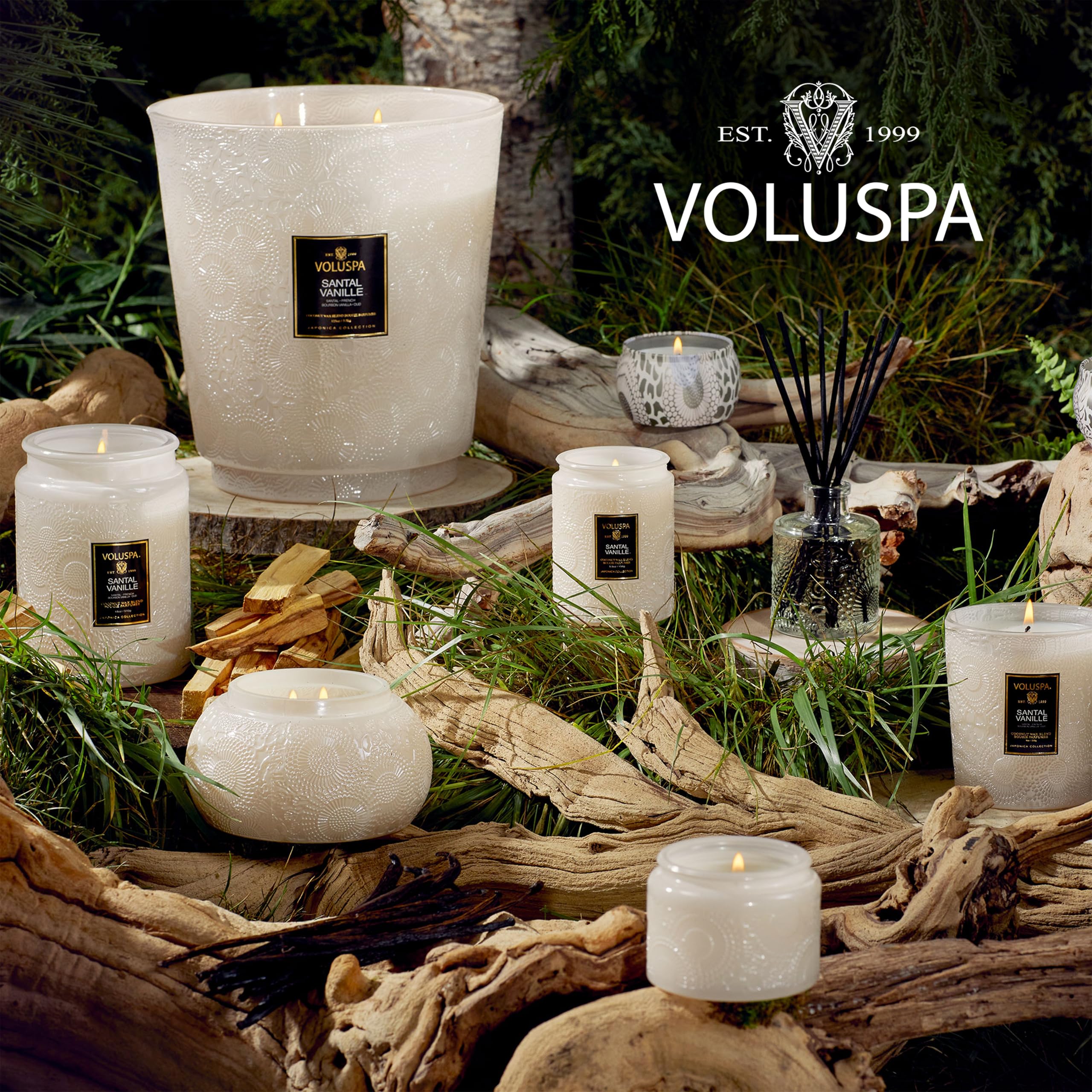 Voluspa candle in gift-ready packaging ideal for presents and special occasions