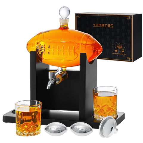 VONATES front view decanter set on display showcasing sport design and presentation