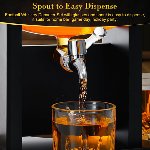 VONATES two glasses with football chillers showing chilled drinks without dilution