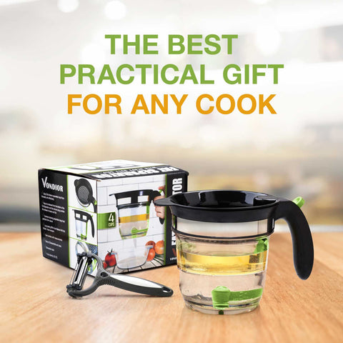 VONDIOR in kitchen lifestyle with roast and bowls demonstrating everyday meal use