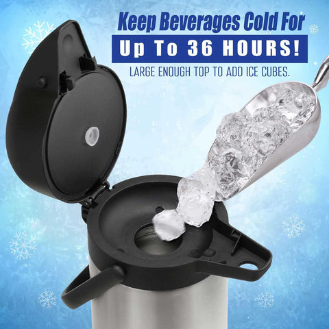 VONDIOR pump action dispensing coffee for spill-free serving