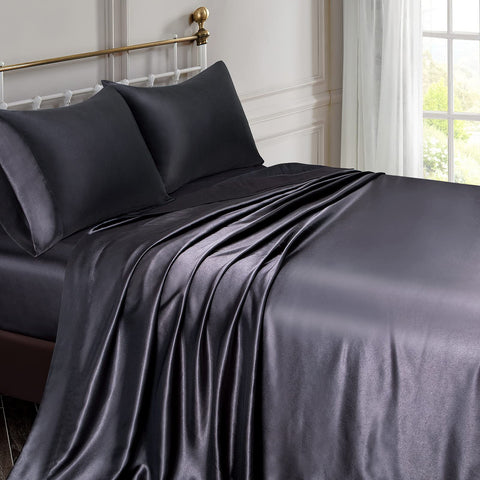Vonty deep-pocket fitted sheet close-up demonstrating secure fit benefit