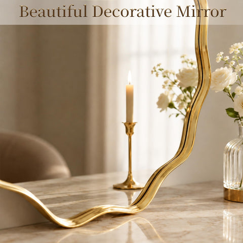 VooBang mirror leaning on console creating relaxed styling benefit