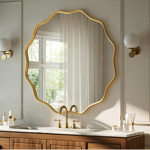 VooBang packaged mirror with included hardware for easy installation