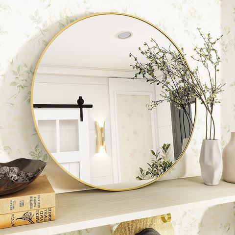 VooBang mirror in bathroom lifestyle brightens space and complements decor