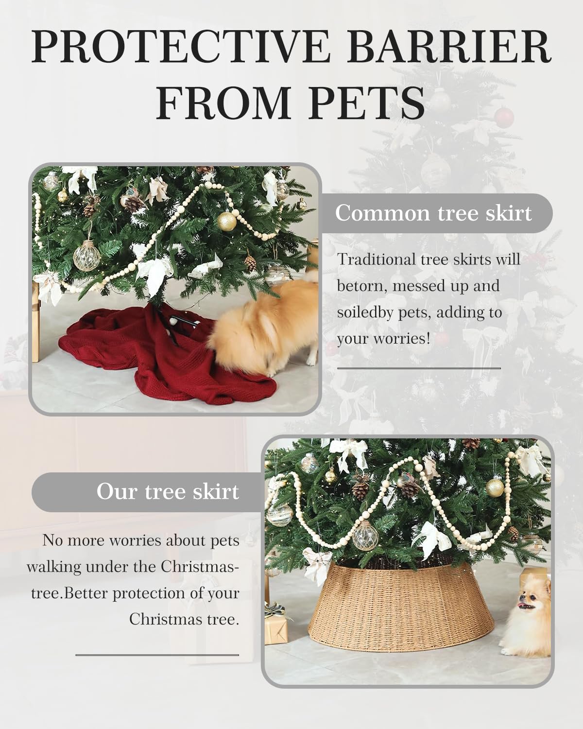 Voplintra assembled around artificial tree providing neat concealment and stable base