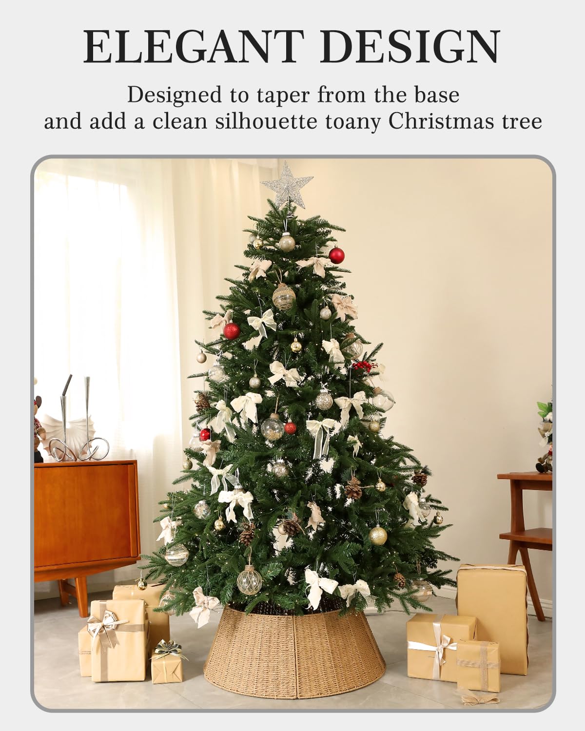Voplintra styled in living room creating farmhouse holiday atmosphere and tidy base
