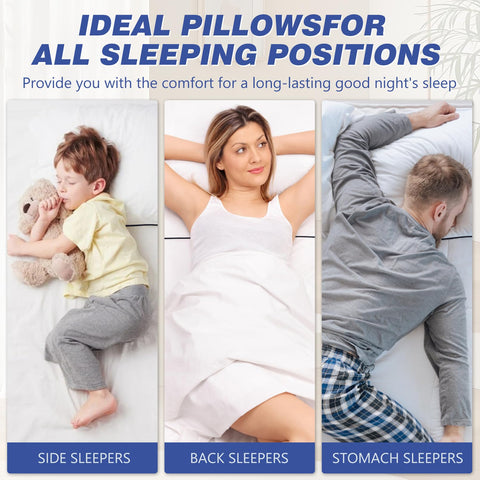 Vorouhals pillow fully expanded after unpacking delivering immediate comfort