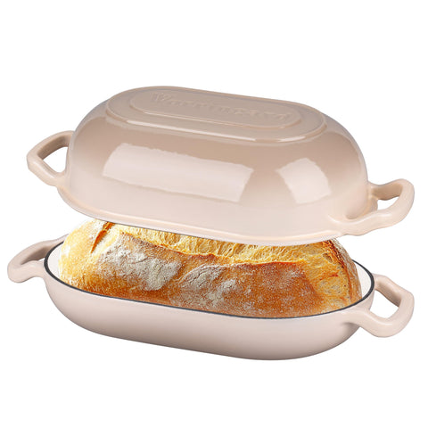 VORRINGARD front view loaf pan showing shape and lid for even baking