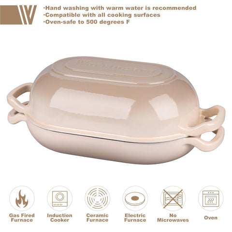 VORRINGARD smooth enamel interior for easy release and cleaning