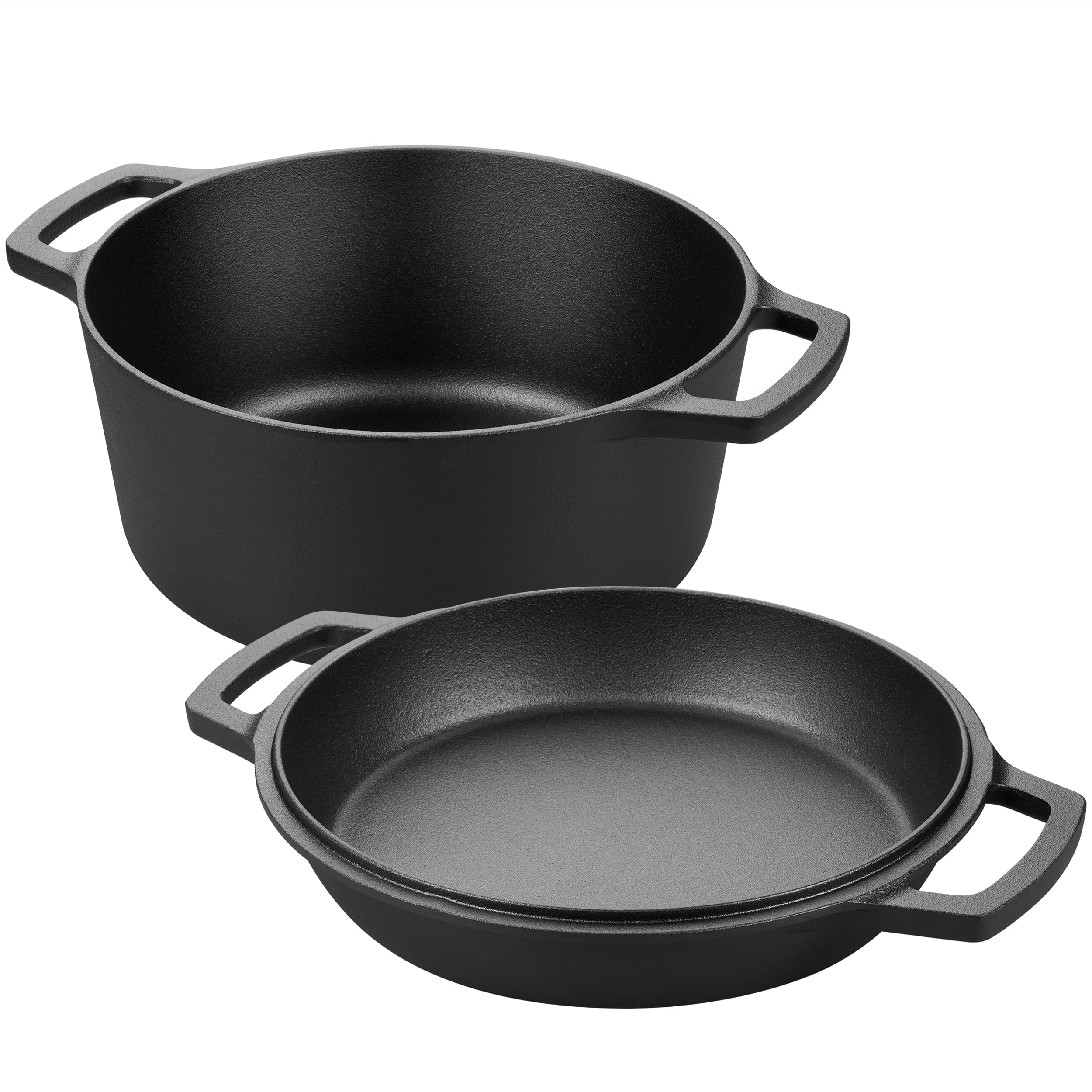 VORRINGARD lid used as shallow skillet on top of pot, space-saving versatility