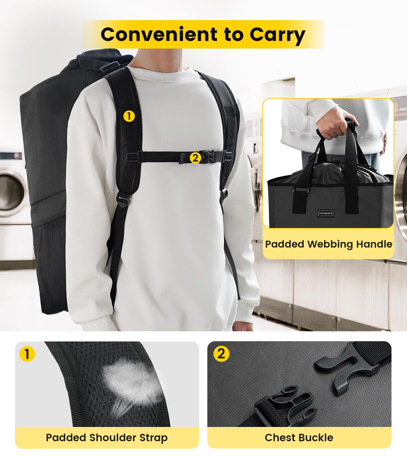 Vorspack folded flat illustrating compact storage benefit when not in use
