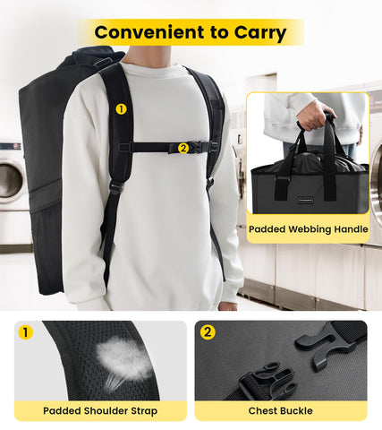 Vorspack folded flat illustrating compact storage benefit when not in use
