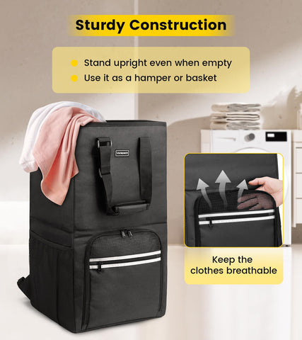 Vorspack worn on shoulder demonstrating padded straps and carrying comfort