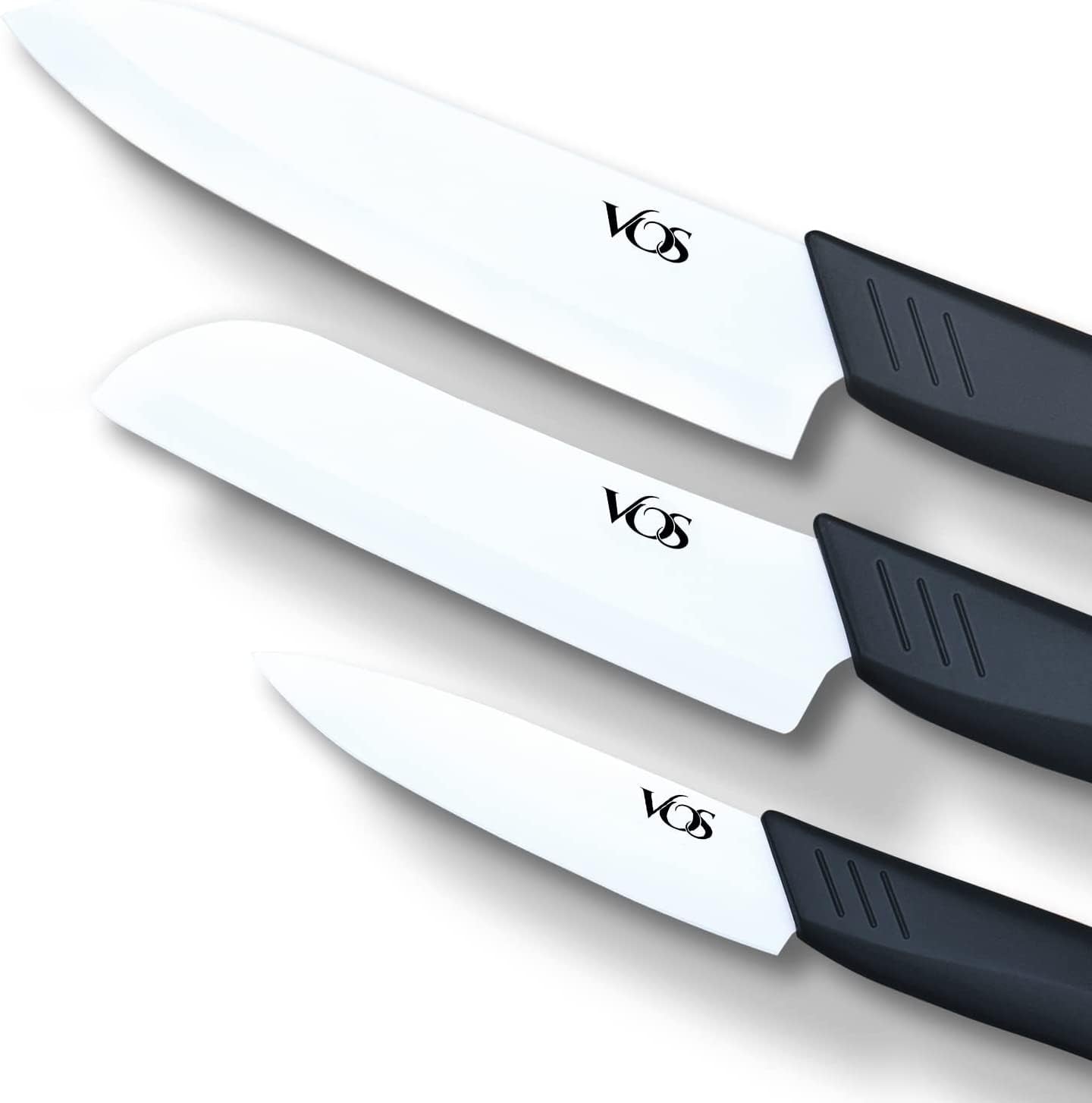 Vos ceramic knives set in gift box, elegant presentation and easy gifting