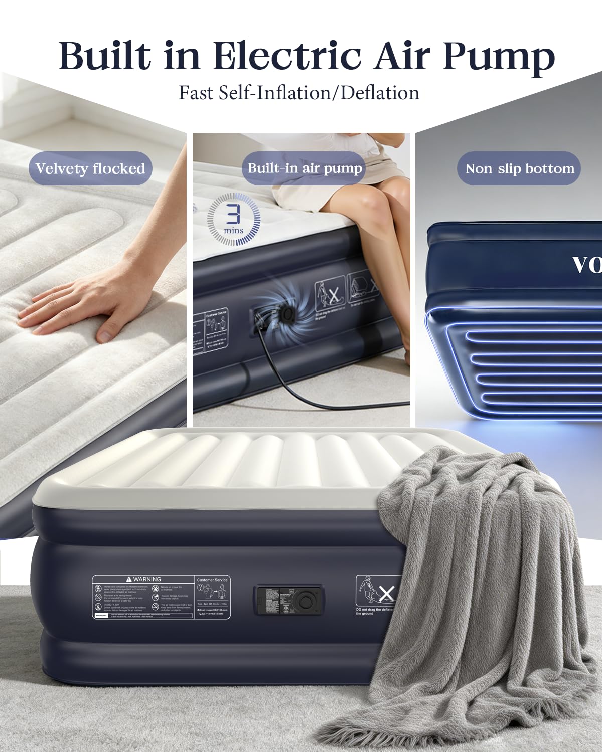 VOSSER deflated folded with bag showing compact storage and easy transportability