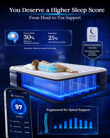 VOSSER non-slip bottom pattern detail providing floor grip and enhanced mattress stability